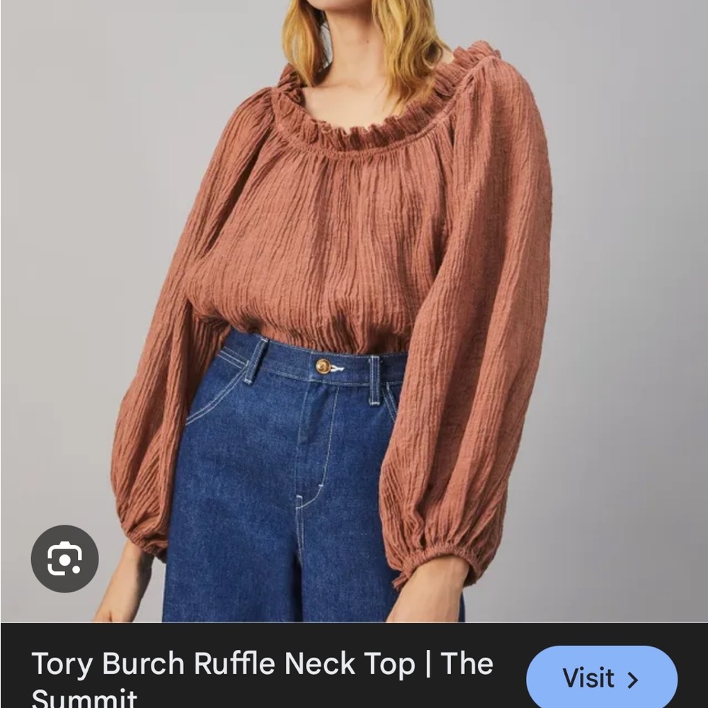 Tory Burch Off the Shoulder Flowy Top